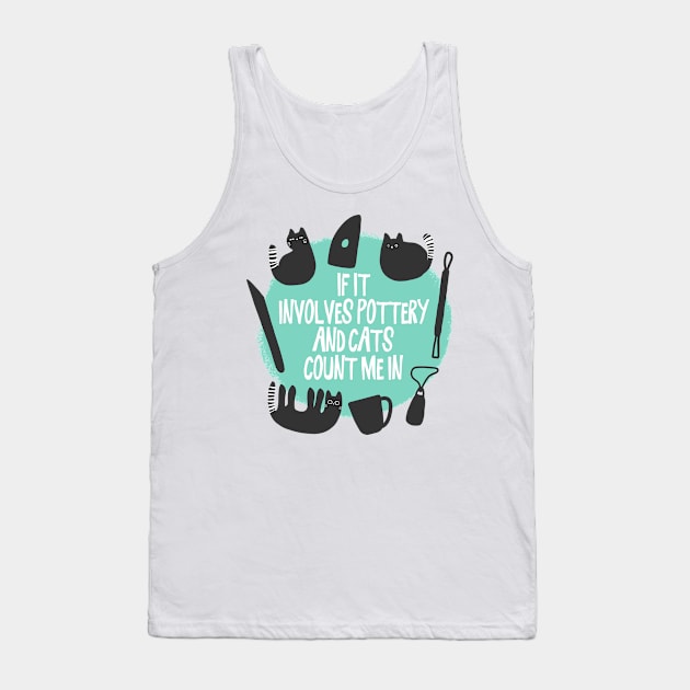 Pottery and Cats Tank Top by Teequeque